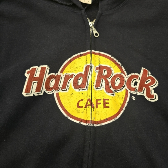 Hard Rock Las Vegas  Hoodie Womens Large Navy Full Zipper  Long Sleeve Hooded - Picture 11 of 12